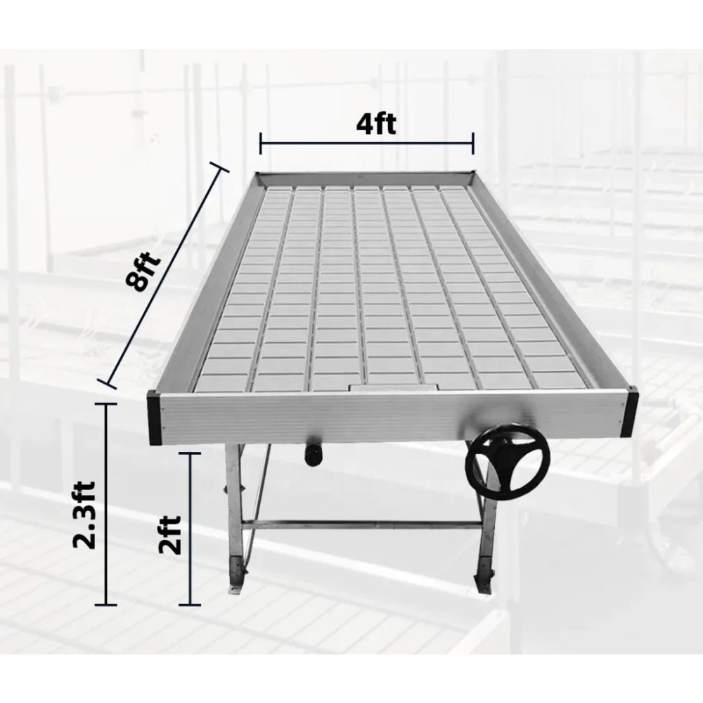 Flood Tray Table - Sera Tezgahları Taşma Yetiştirme Tepsileri Sürgülü